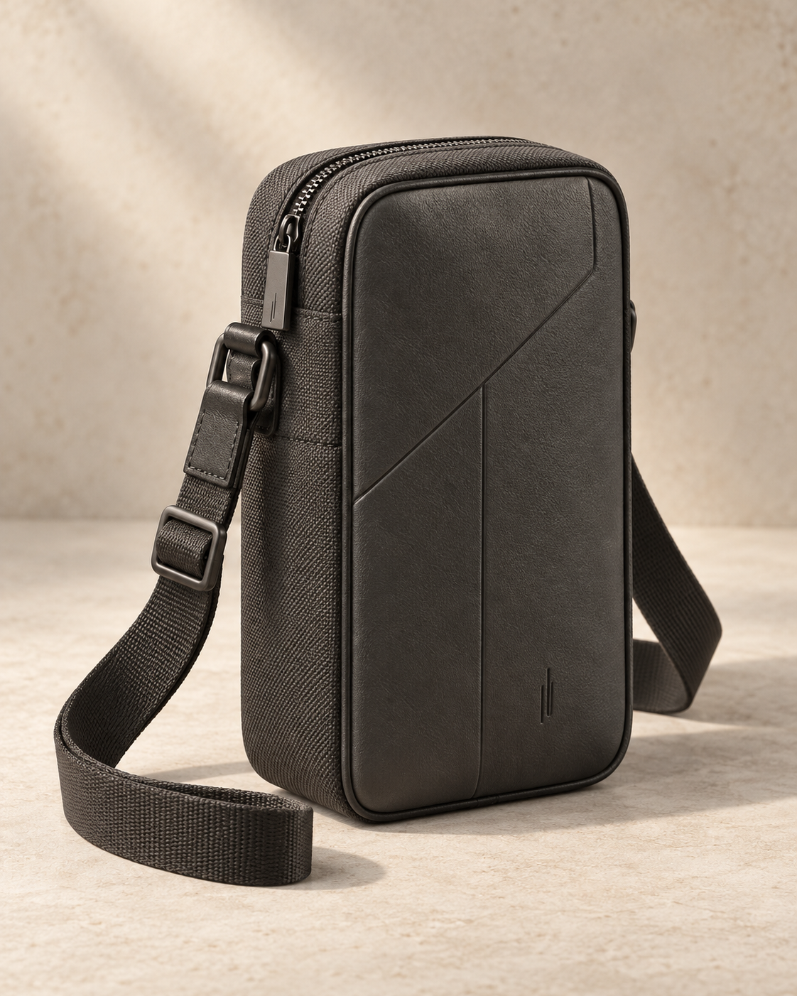 theNVSBLE CROSS-005 TOWER — Charcoal Crossbody Bags design preview