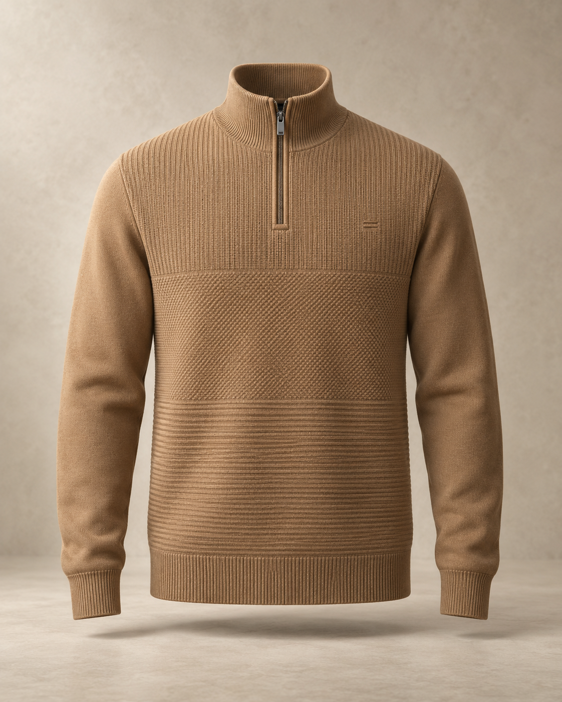 theNVSBLE QZIP-011 STRATUM — Camel Quarter-Zips design preview