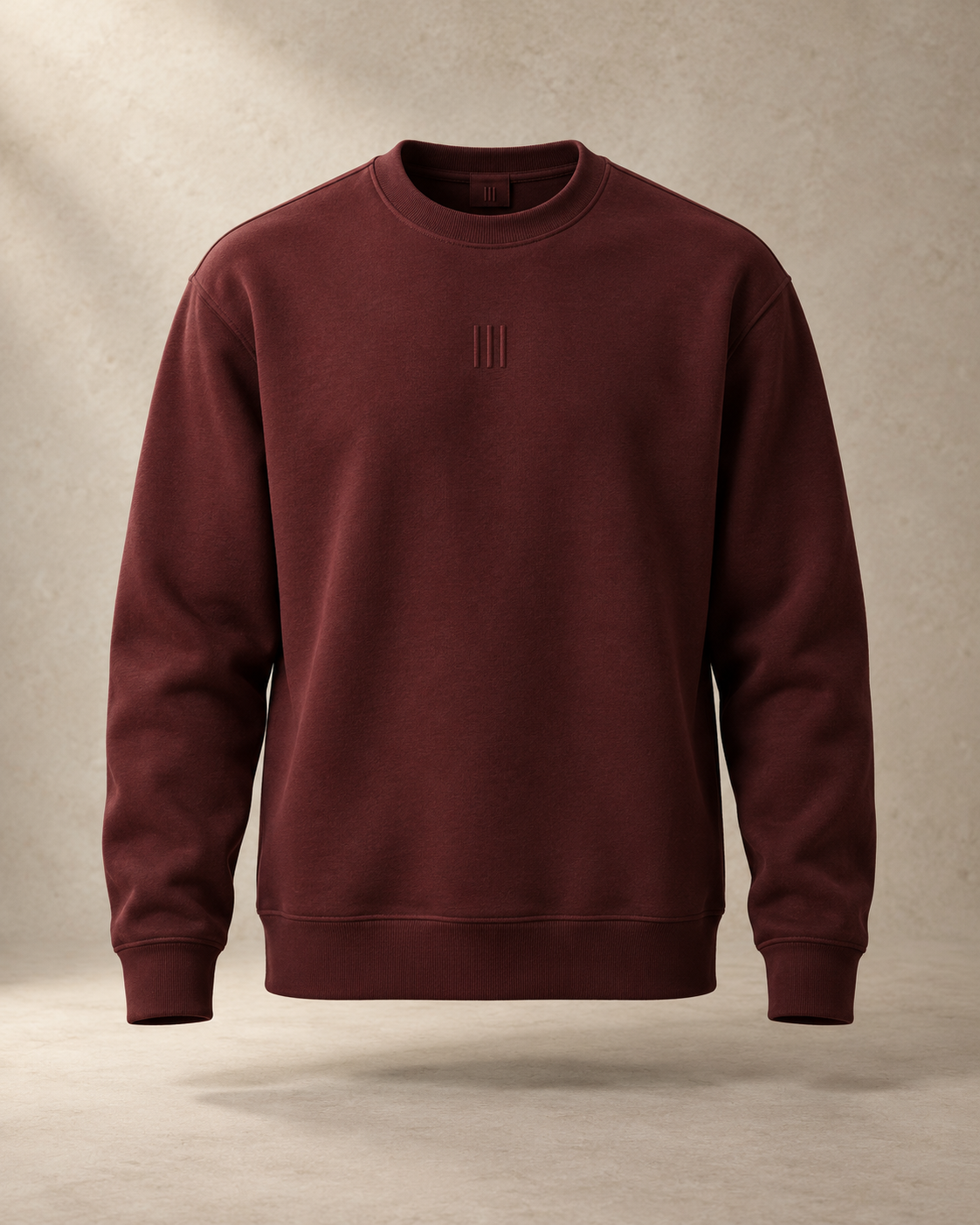 theNVSBLE SWEAT-010 SIGNAL — Burgundy Sweatshirts design preview