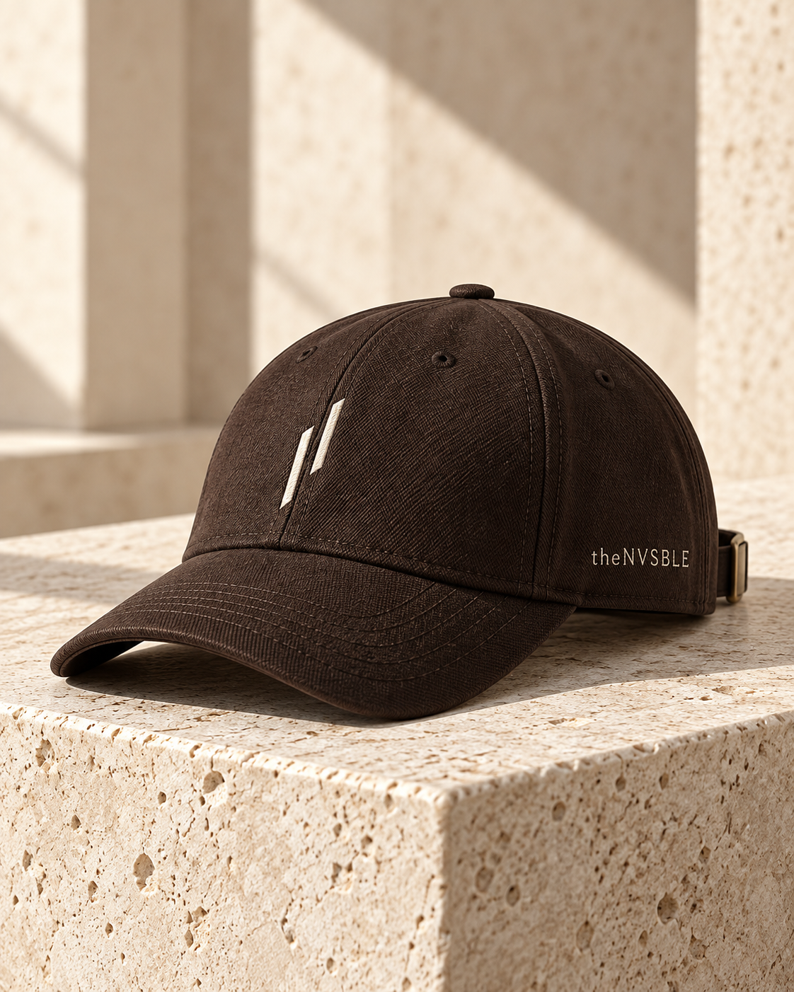 Concept preview of CAP 001 MONOGRAM, espresso cap by theNVSBLE.