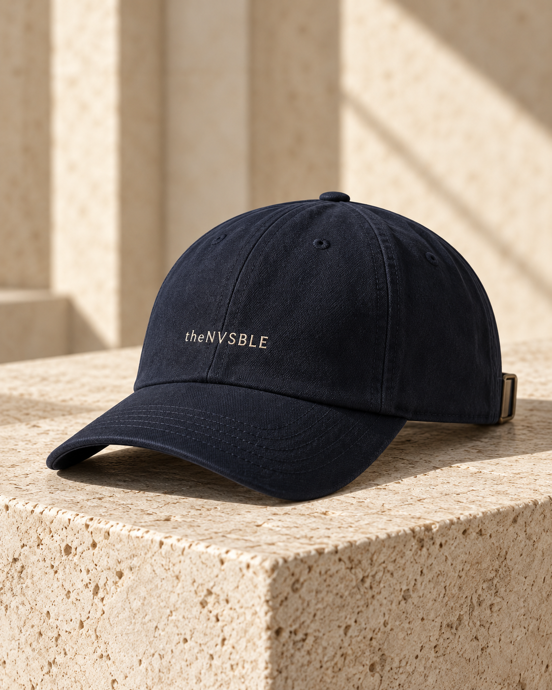 Concept preview of CAP 005 DUSK, midnight navy cap by theNVSBLE.