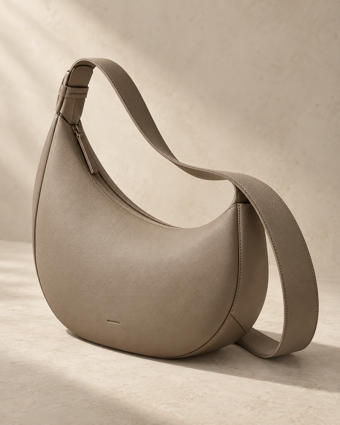 theNVSBLE CROSS-006 CURVE — Taupe Crossbody Bags design preview