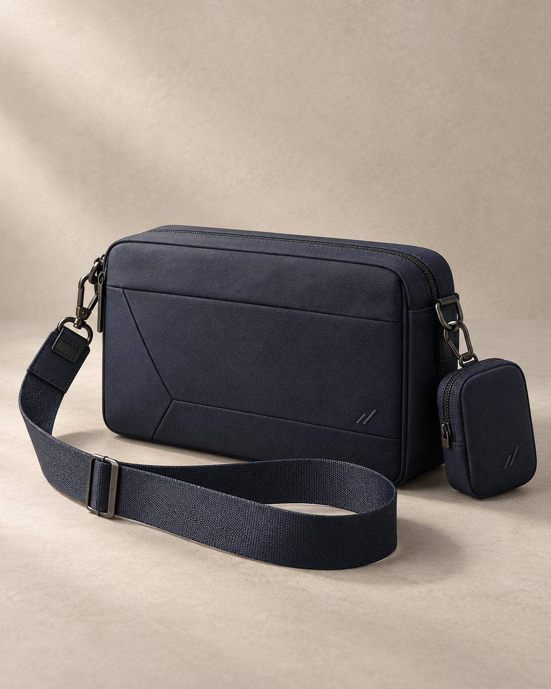 theNVSBLE CROSS-007 MODULE — Navy Crossbody Bags design preview