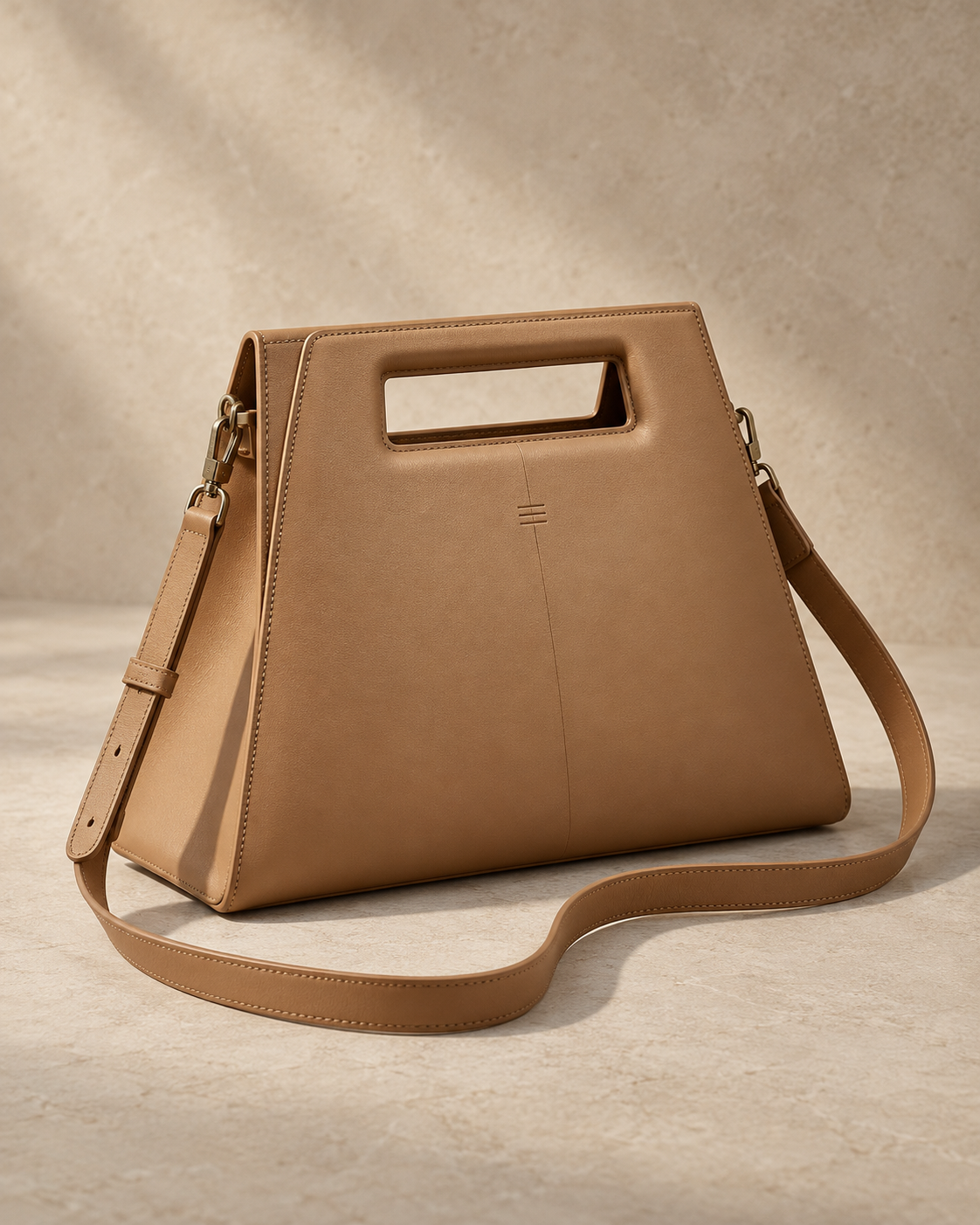 theNVSBLE CROSS-014 PLINTH — Camel Crossbody Bags design preview
