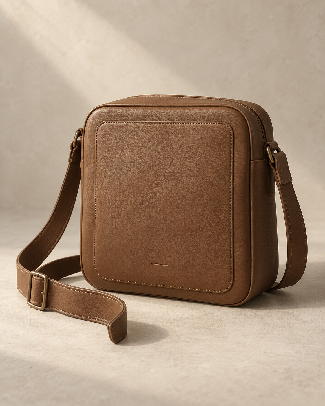 theNVSBLE CROSS-017 WINDOW — Warm brown Crossbody Bags design preview