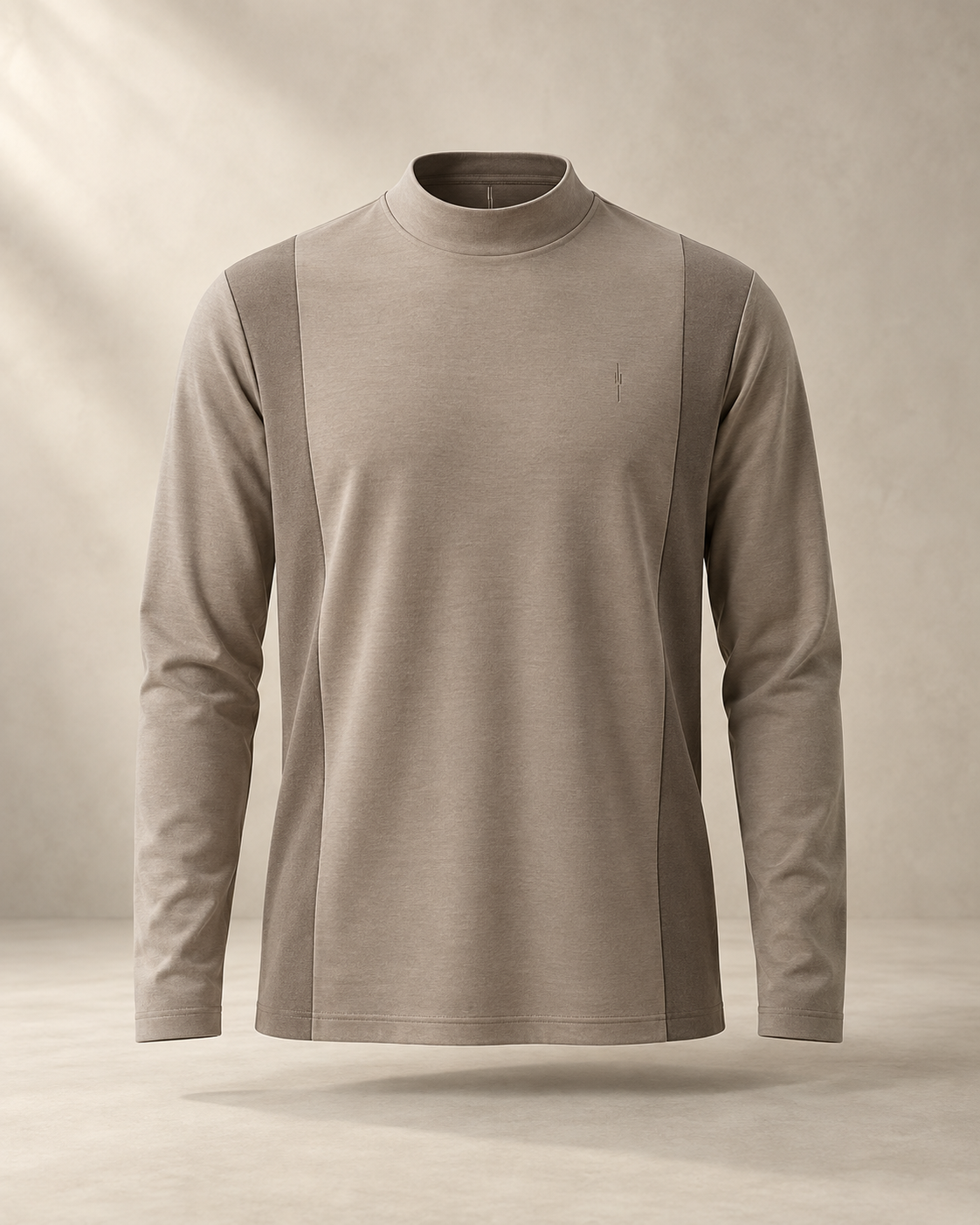 theNVSBLE LS-017 PARALLEL — Taupe Long Sleeve T-Shirts design preview