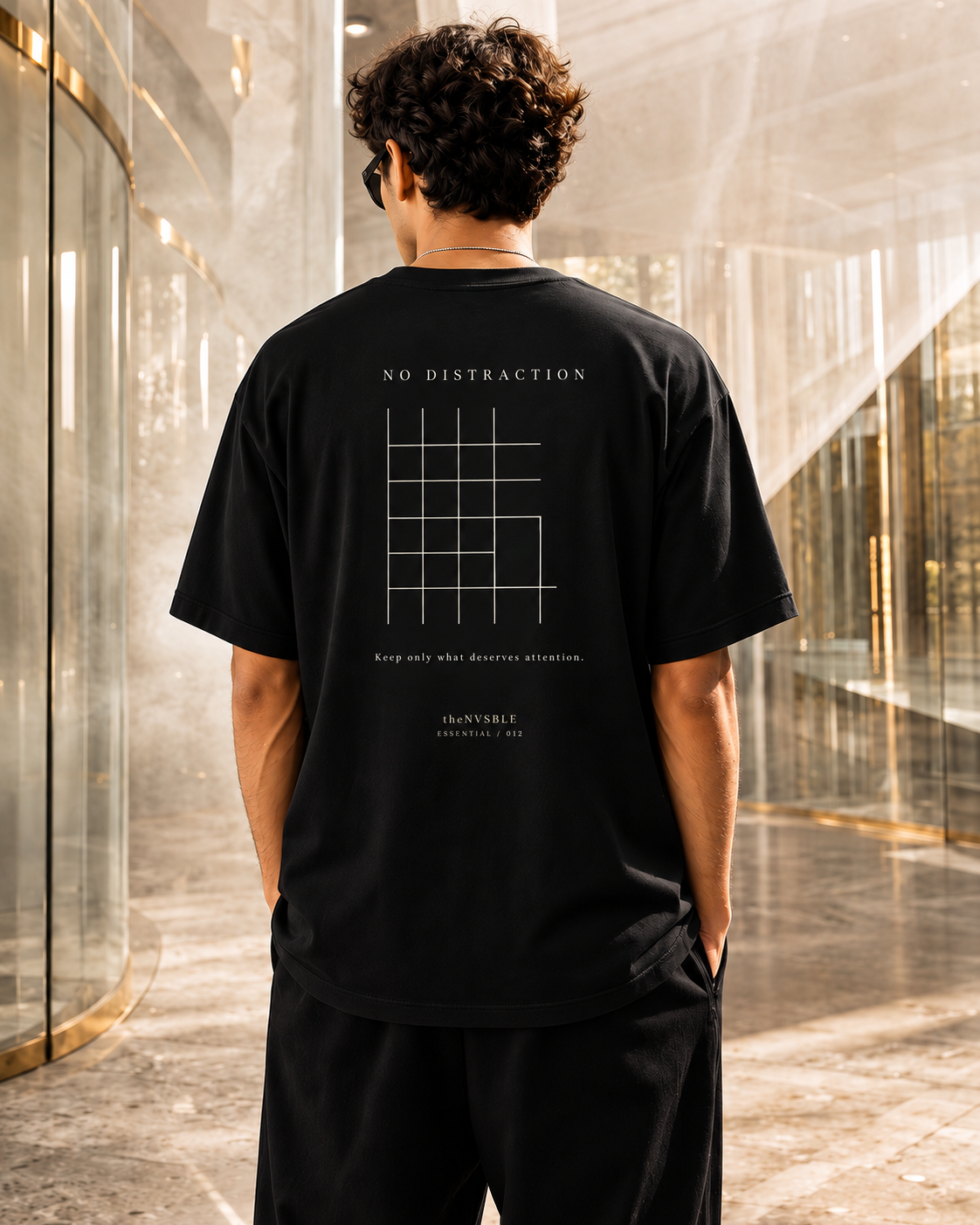 ESSENTIAL 012 — NO DISTRACTION — back view