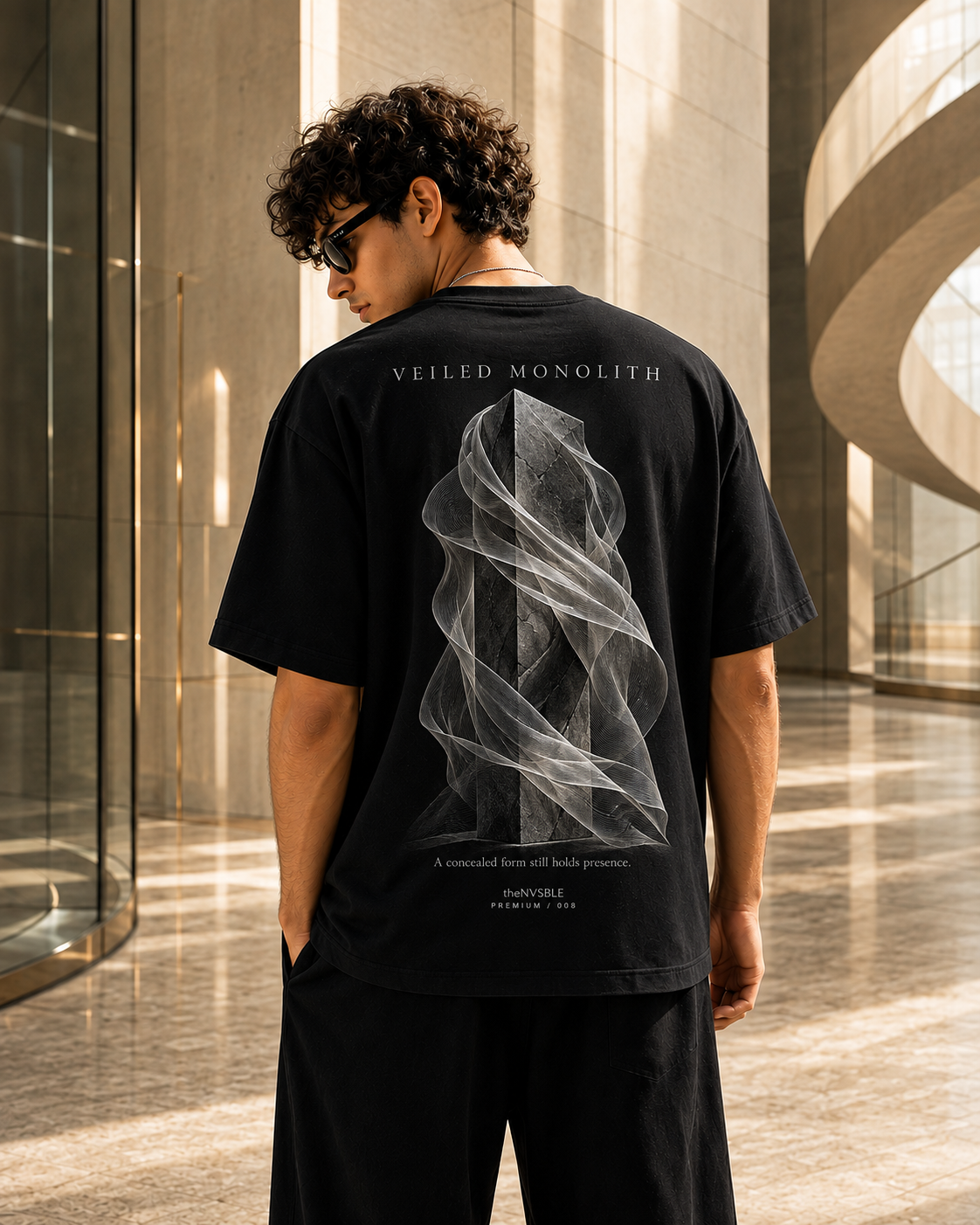 PREMIUM 008 — VEILED MONOLITH — back view