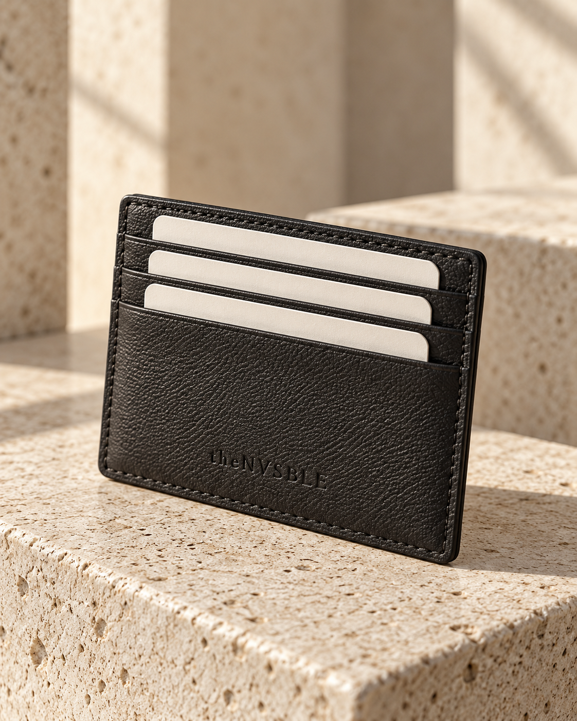 Concept preview of OBJECT 002 OBSCURA, charcoal card holder by theNVSBLE.