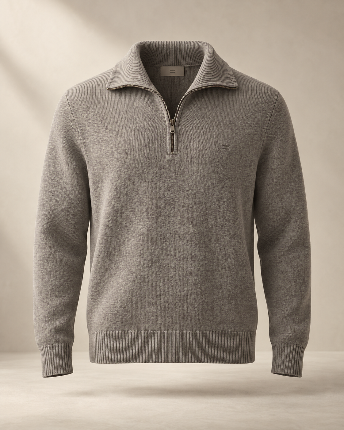 theNVSBLE QZIP-007 FOLD — Warm grey Quarter-Zips design preview