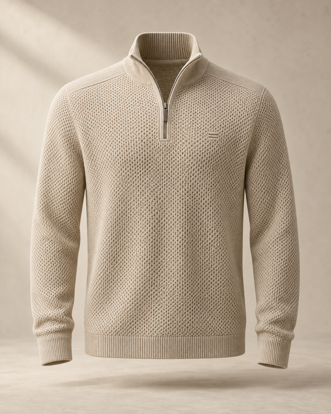 theNVSBLE QZIP-009 COVE — Sand Quarter-Zips design preview