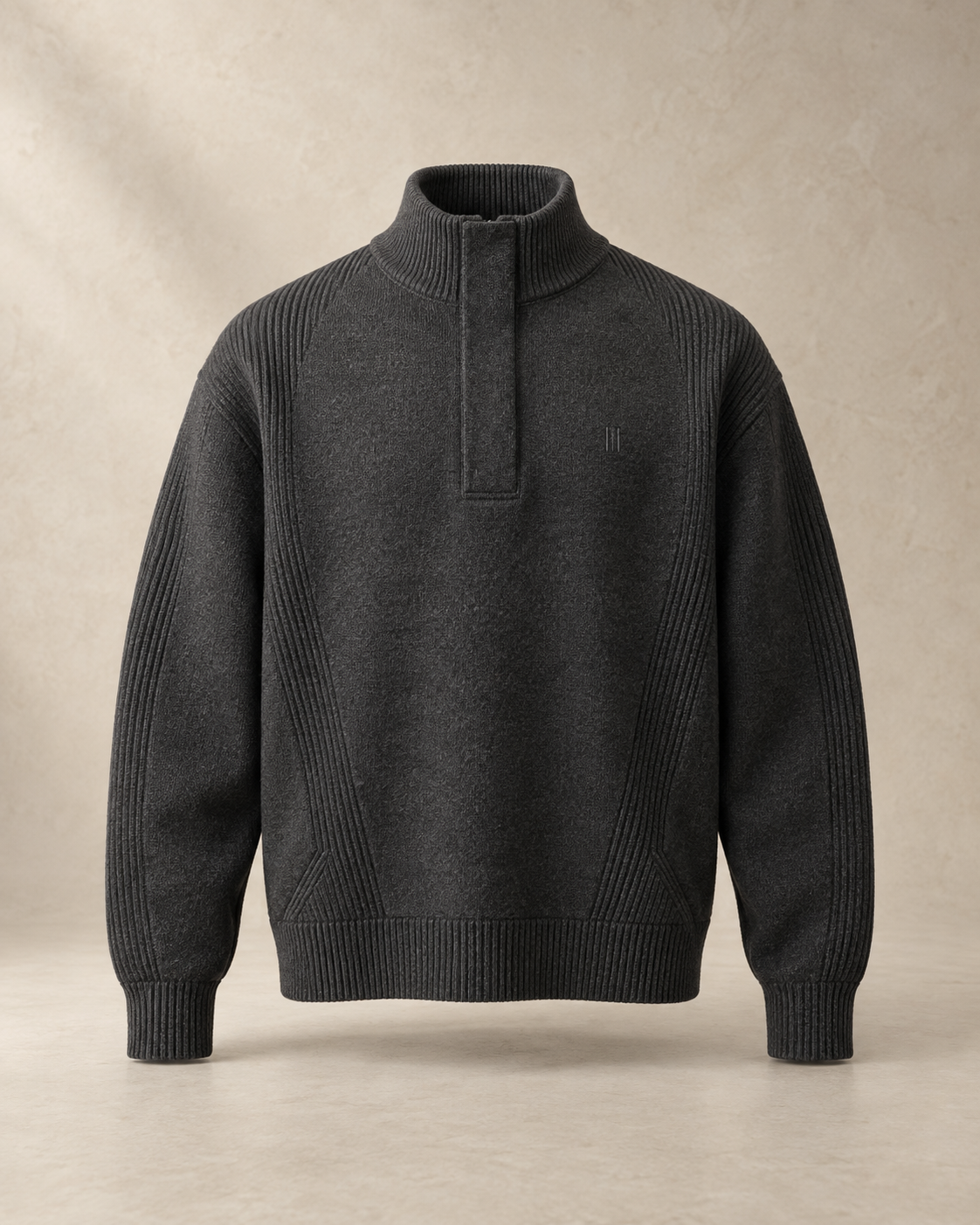 theNVSBLE QZIP-012 MONOLITH — Charcoal Quarter-Zips design preview
