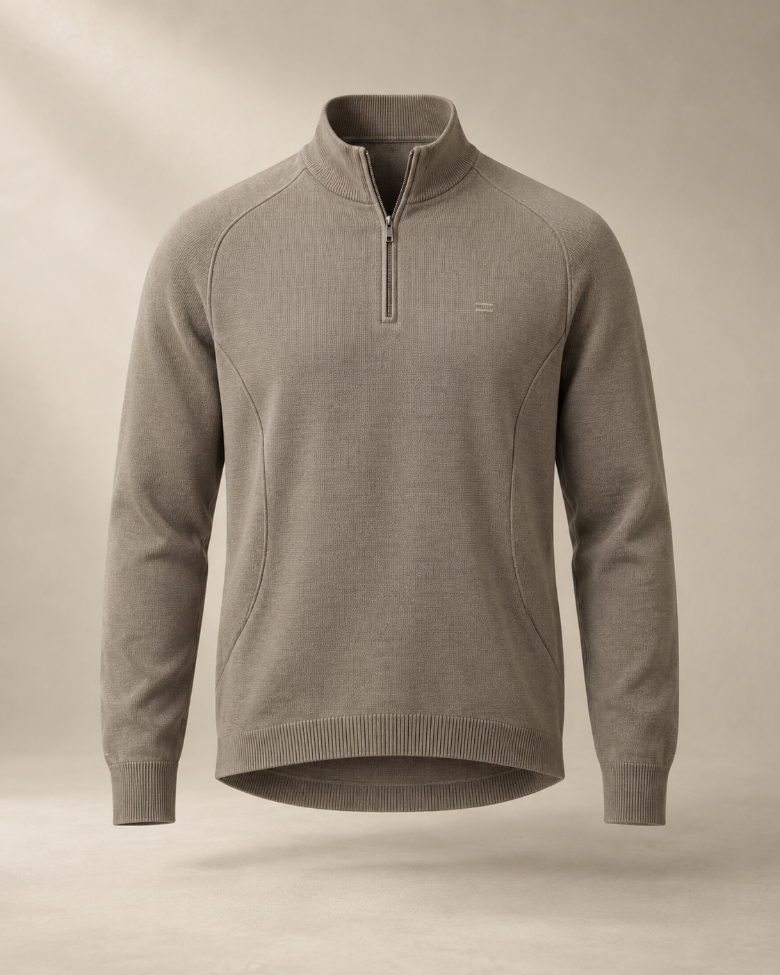 theNVSBLE QZIP-017 ARC — Taupe Quarter-Zips design preview