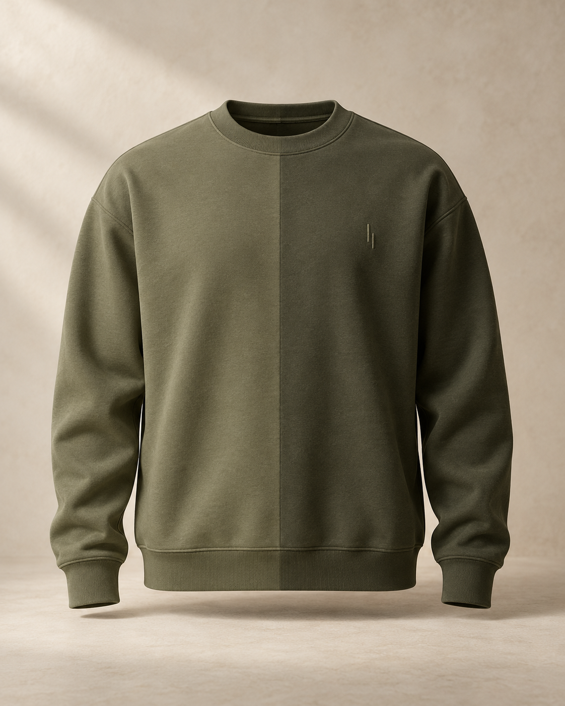 theNVSBLE SWEAT-017 DUALITY — Olive Sweatshirts design preview