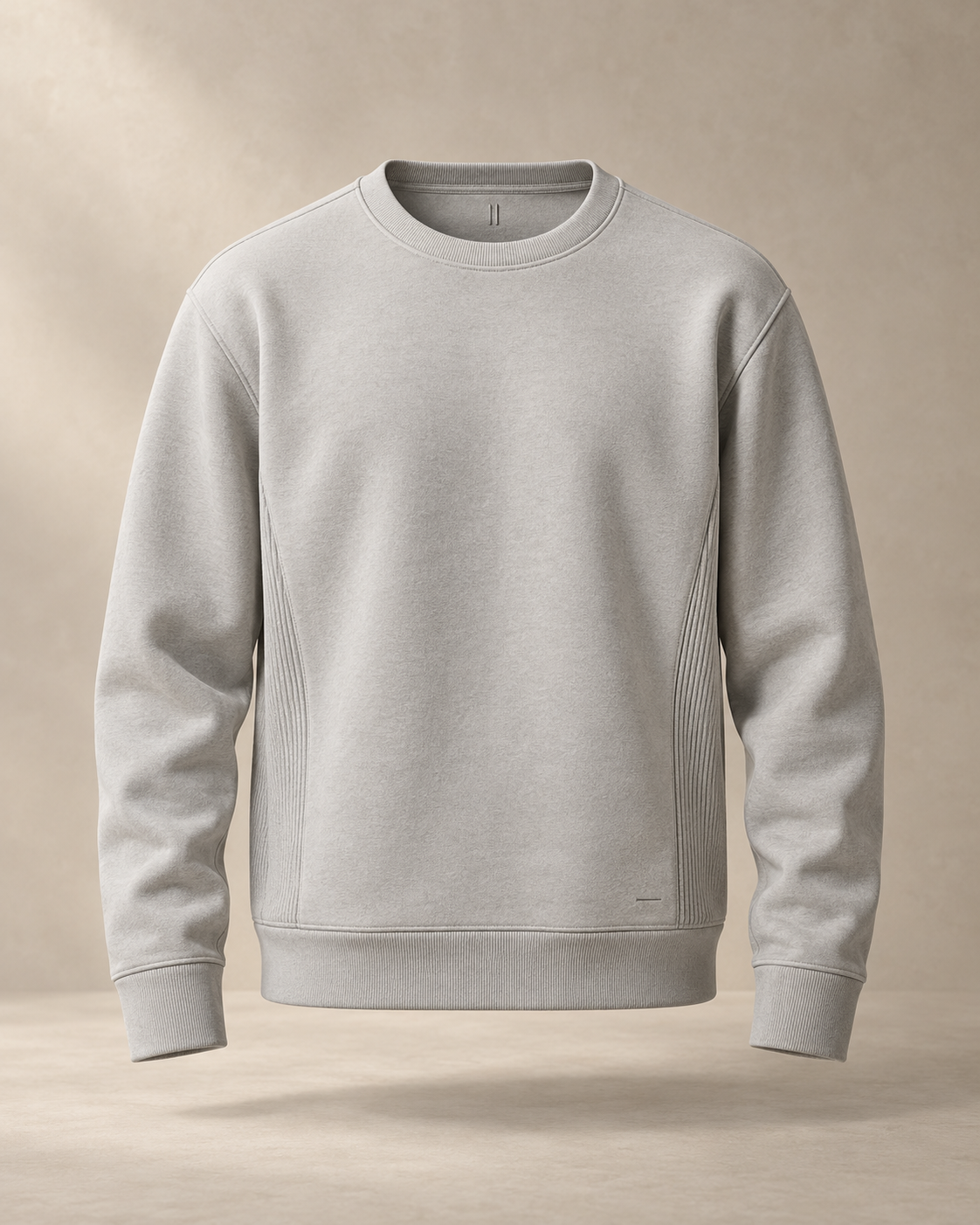 theNVSBLE SWEAT-020 BOUNDARY — Pale grey Sweatshirts design preview