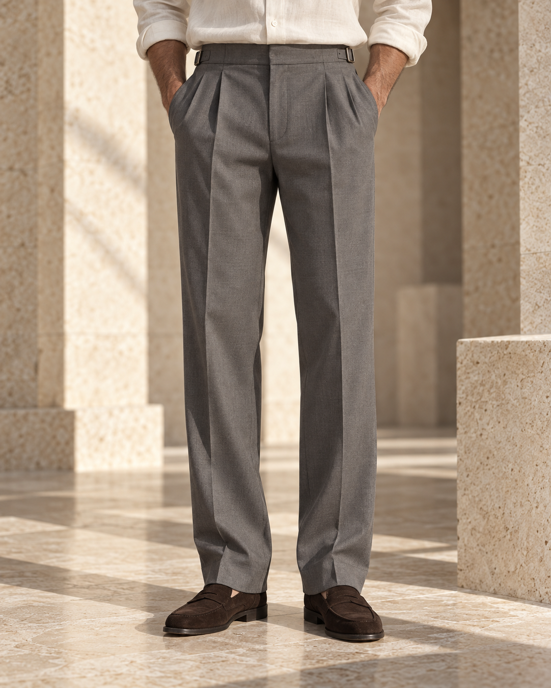 Concept preview of TROUSER 006 DRIFT, slate pair of trousers by theNVSBLE.