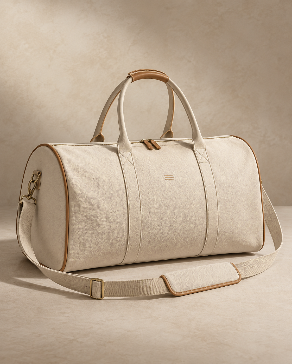 theNVSBLE WEEK-009 HORIZON — Ecru Weekender Bags design preview
